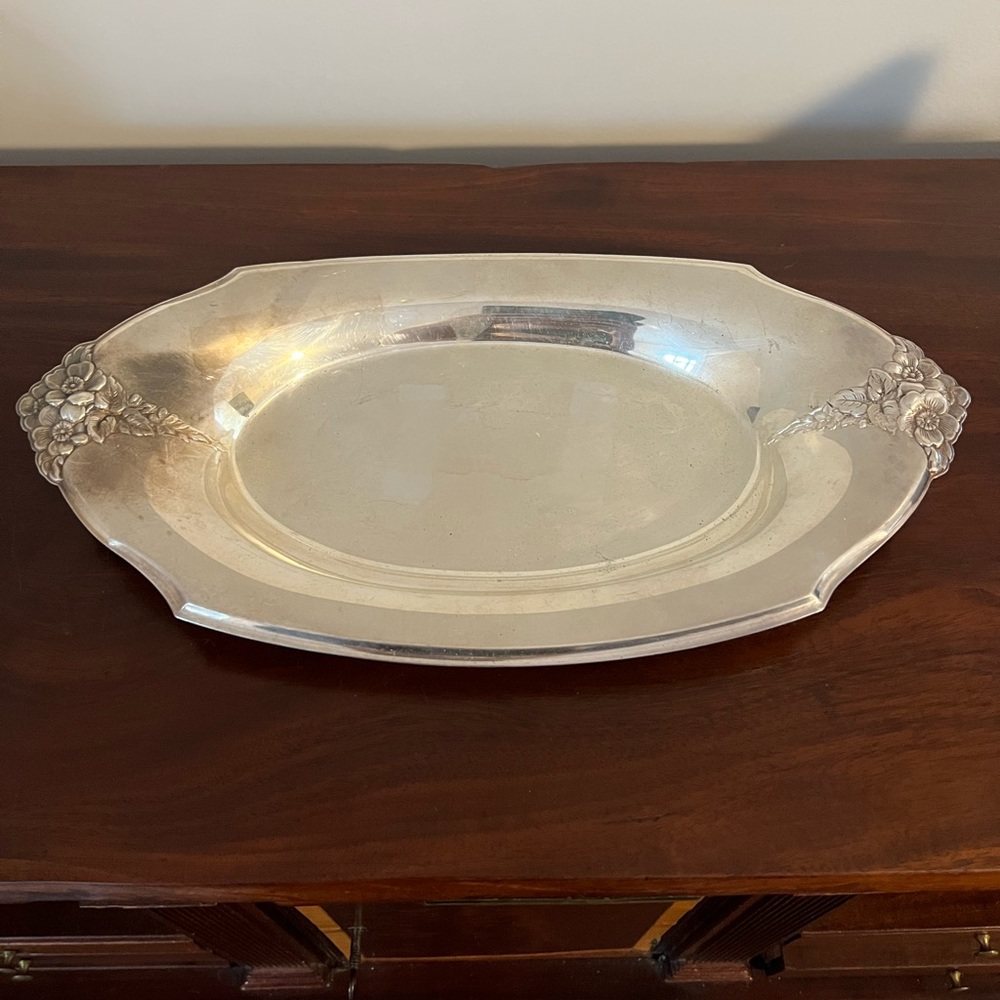 Vintage Silver Vanity Tray